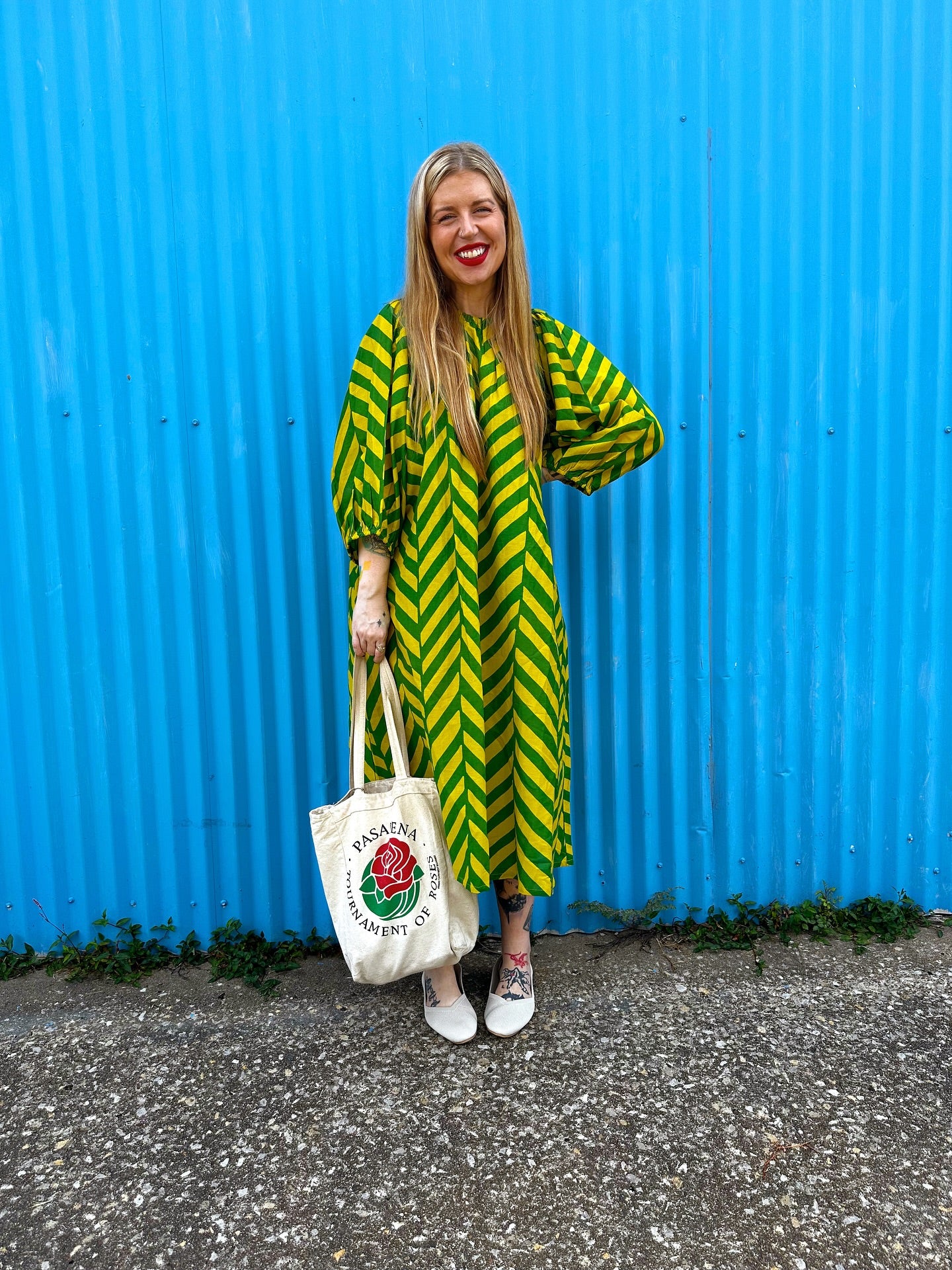 Image of Ballad Dress - Pickle/Samovar Chevron