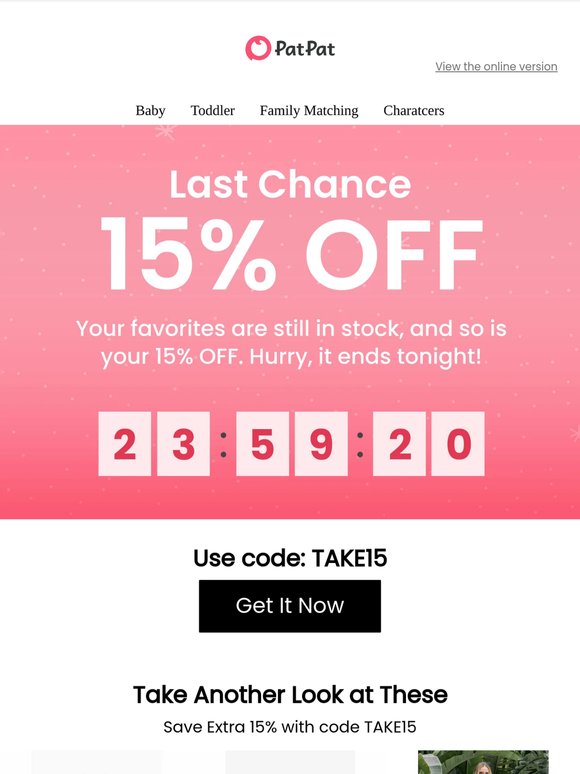 ⏰ Last Chance — 15% OFF Ends Tonight