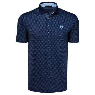 Image of Greyson Ponderous Wolf Golf Polo Shirt