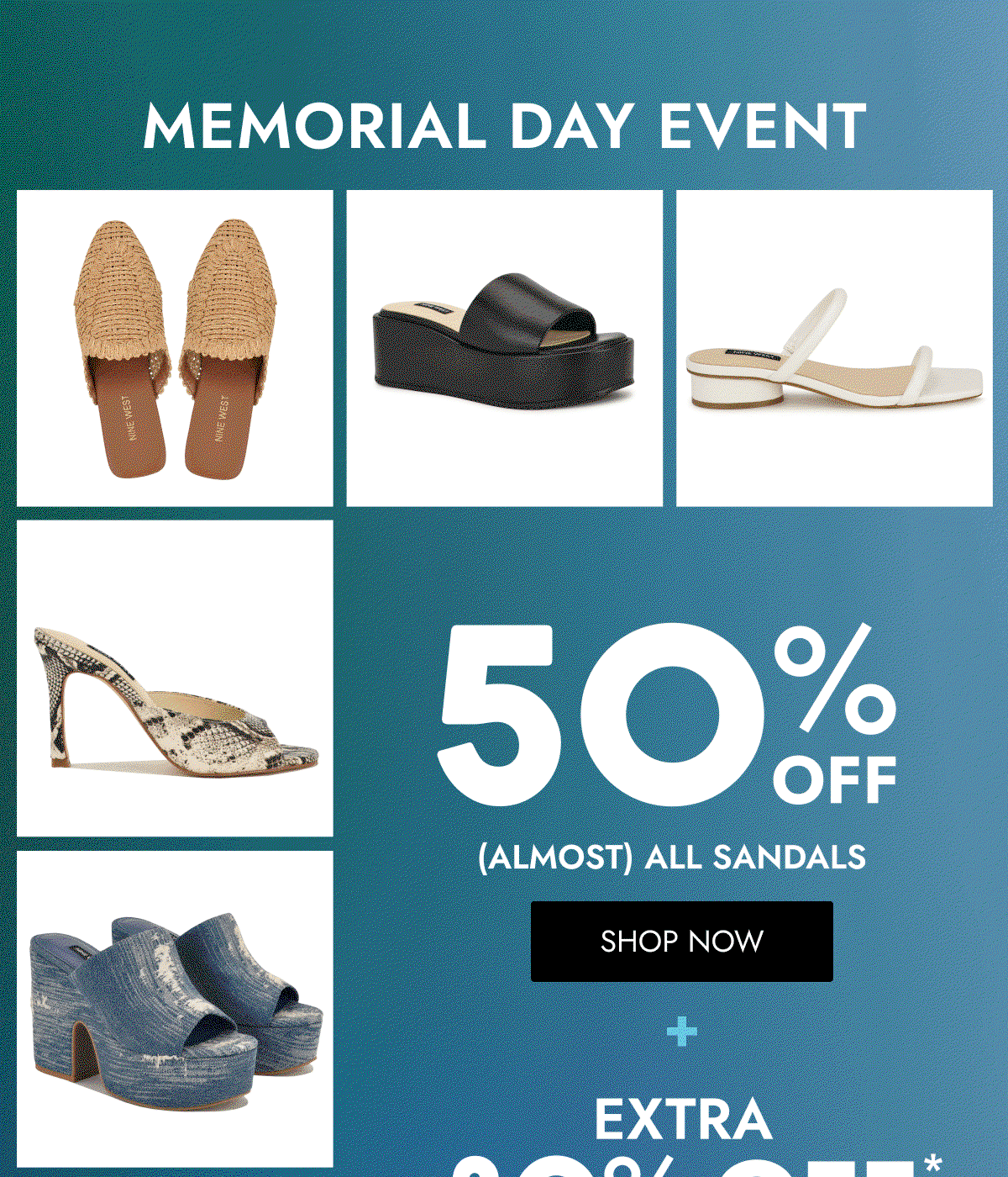 O O 50 OFF (ALMOST) ALL SANDALS SHOP NOW