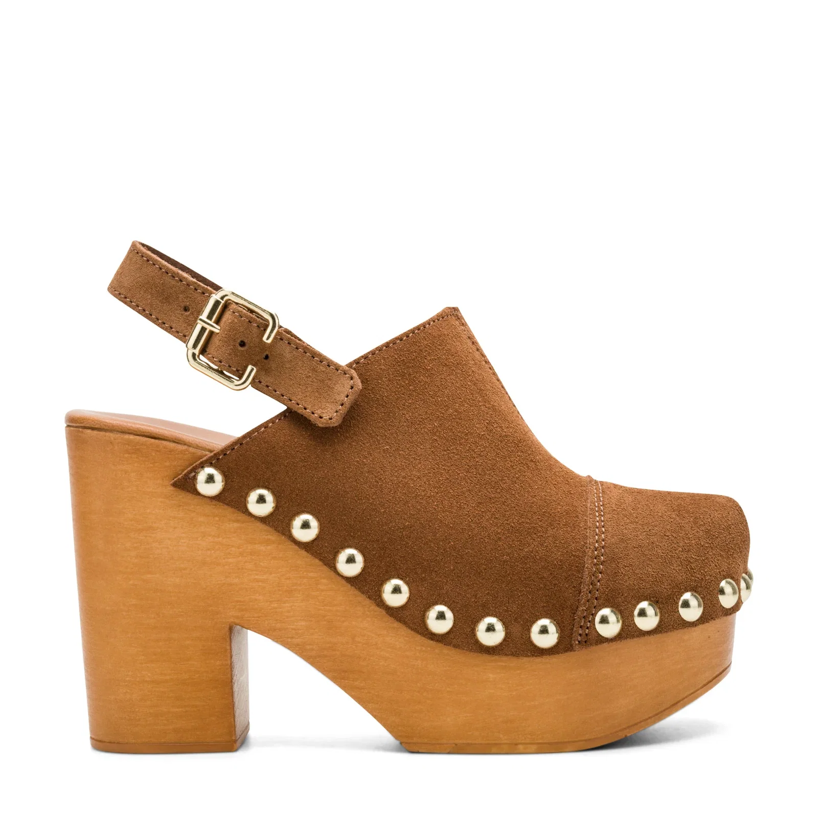 Image of Toyz Studded Leather Slingback Clogs
