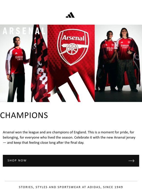 Arsenal are champions of England