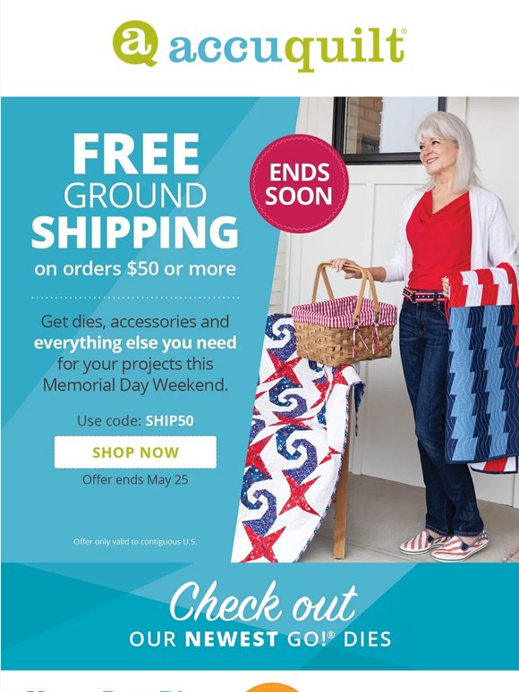 Free shipping + fresh project inspiration 😏