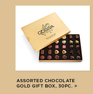 Assorted Chocolate Gold Gift Box, 30pc.