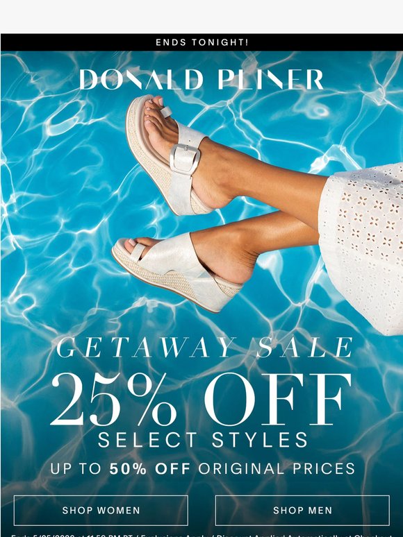 Last Chance: 25% Off Select Styles