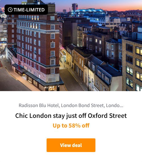 Chic London stay just off Oxford Street