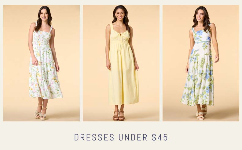 Shop Dresses Under $45