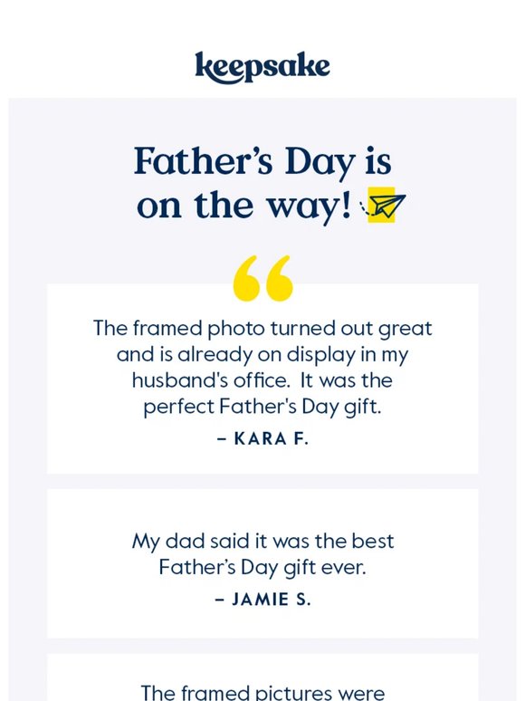 Don’t wait on Dad’s gift