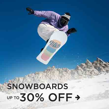 Snowboards Up To 30%