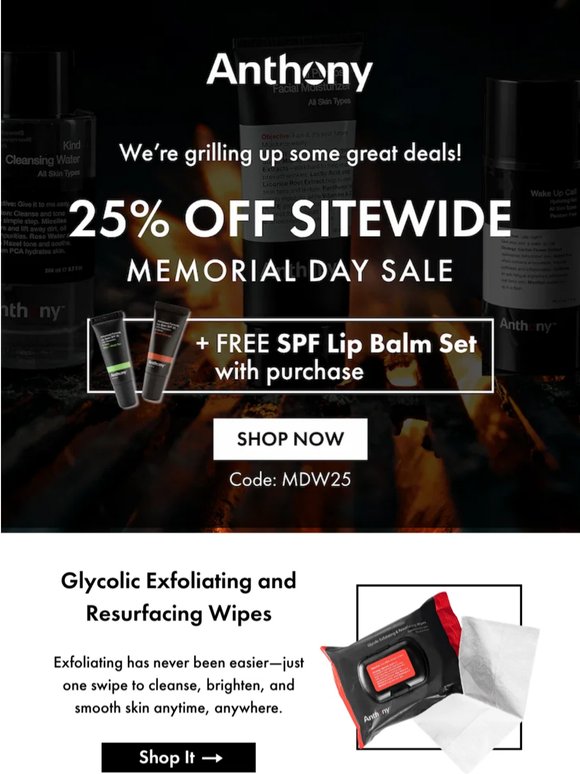 Summer Prep Starts Now 🔥 25% off Sitewide + Free SPF