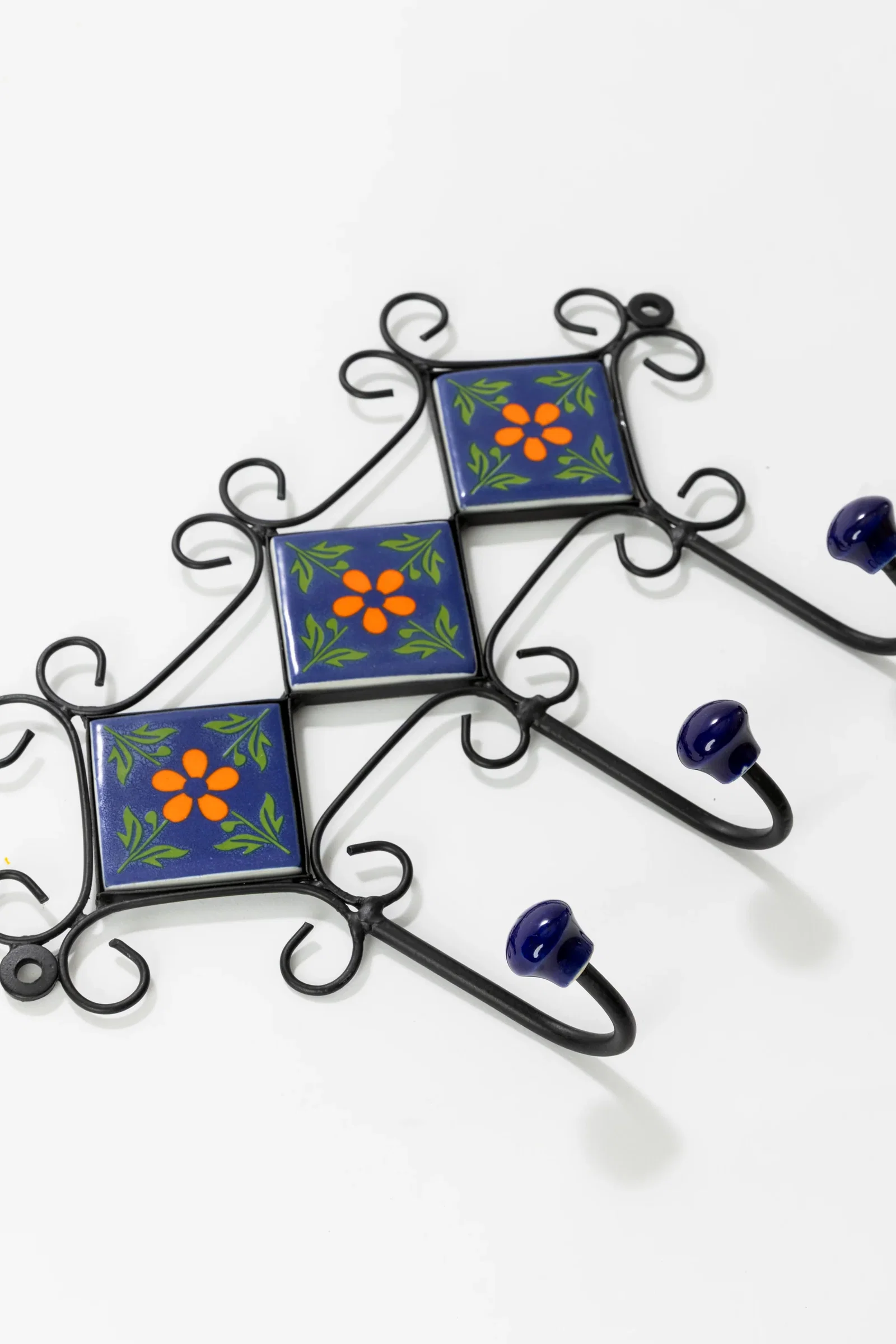 Image of Ceramic Tile Hook Rack