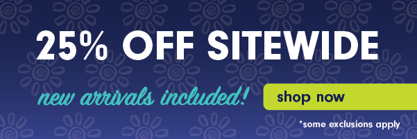 25% off sitewide, this weekend only!