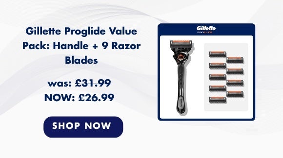 Gillette Proglide Value Pack: Handle + 9 Razor Blades