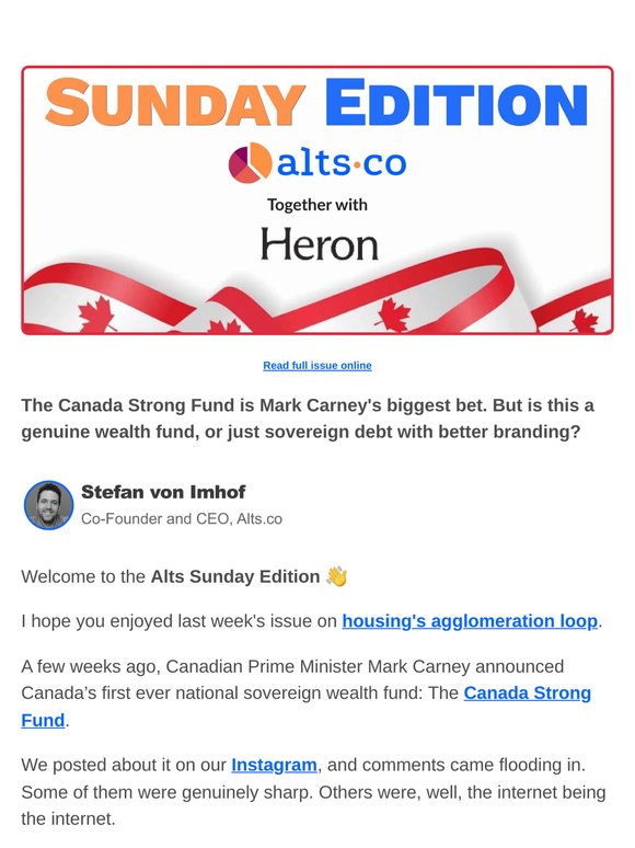 🇨🇦 Canada’s First Sovereign Wealth Fund