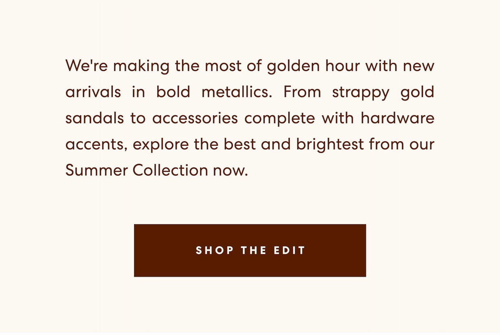 Shop The Metallics Edit