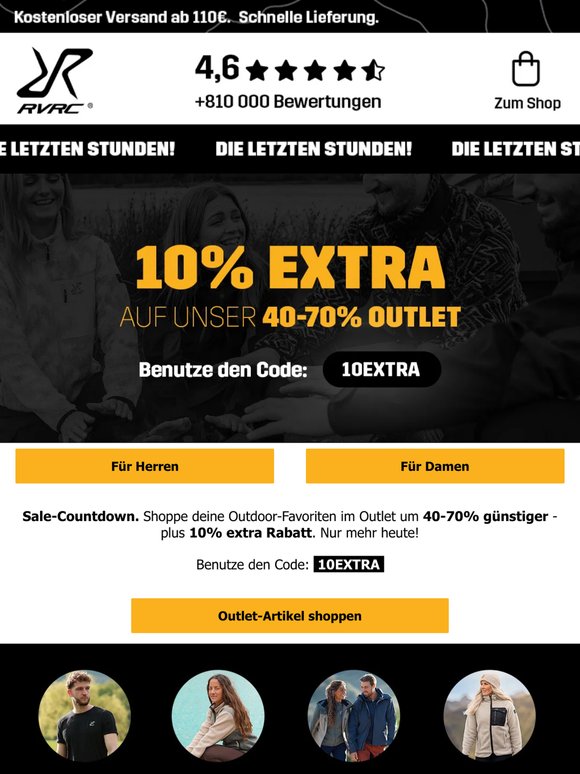 Noch 12 h: 70% Rabatt + 10% EXTRA