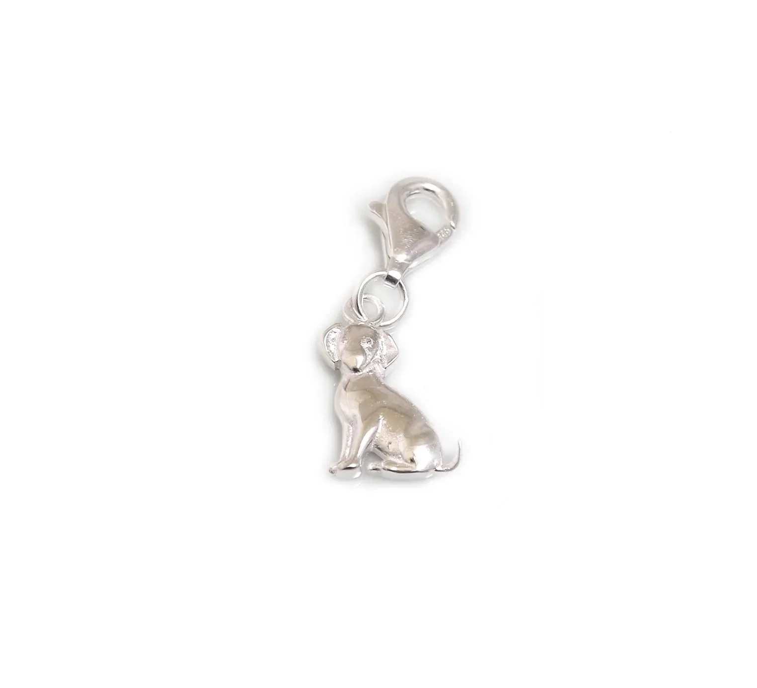 Image of Exclusive Sterling Silver Clip On Dog Charm