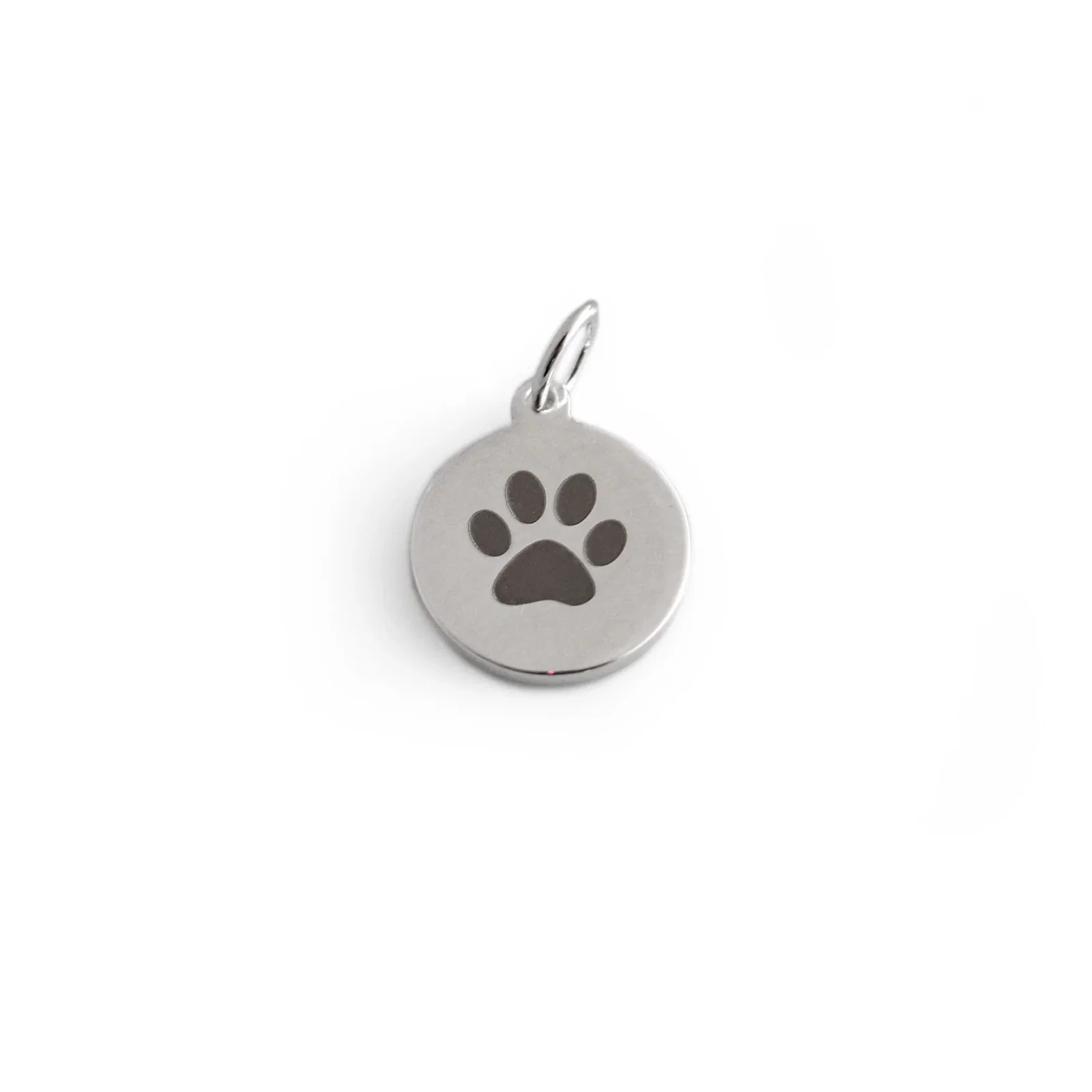 Image of Sterling Silver  Paw Print Charm