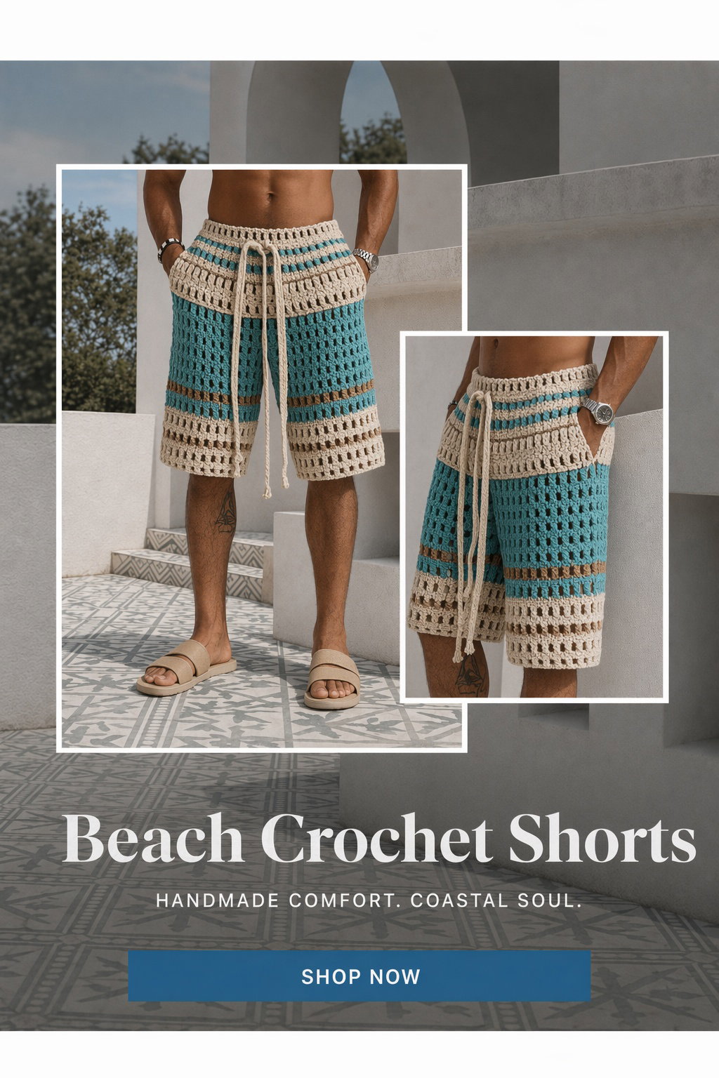 casual-resort-knit-braided-shorts