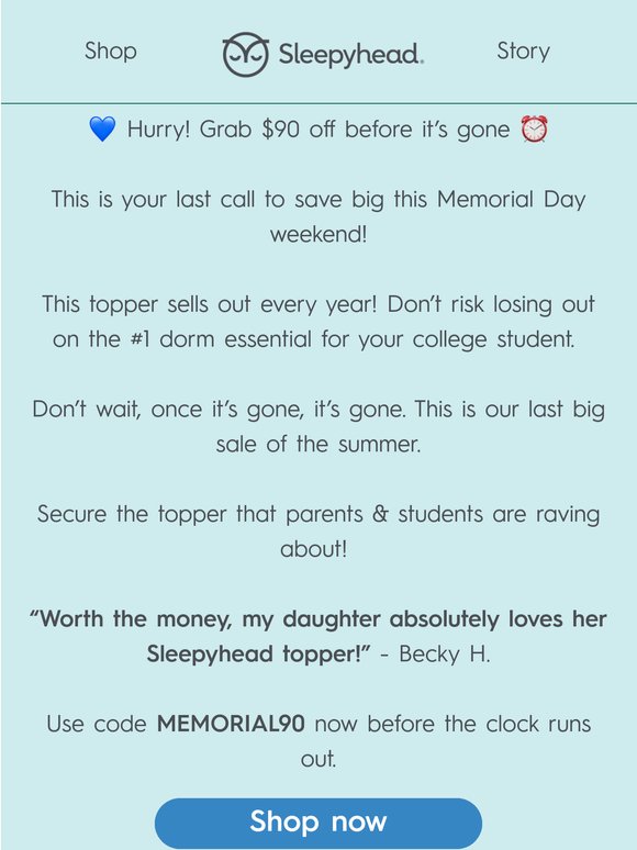 Hurry! Memorial Day Savings Await You! 🇺🇸