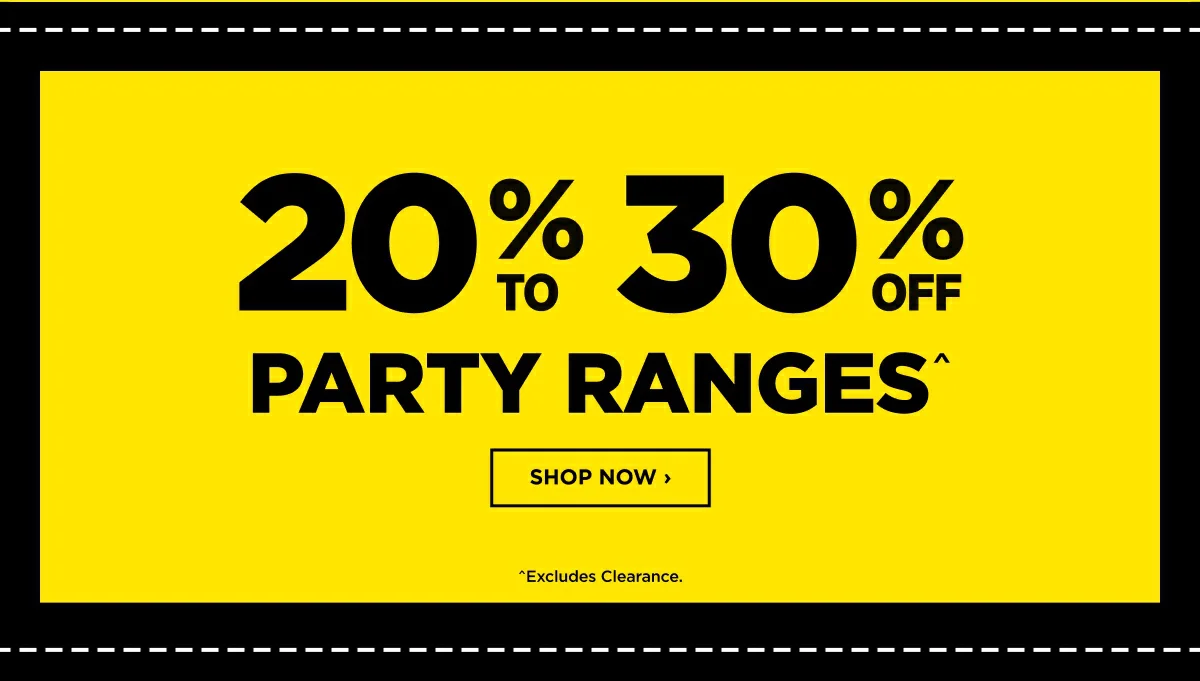 20% to 30% PARTY RANGES