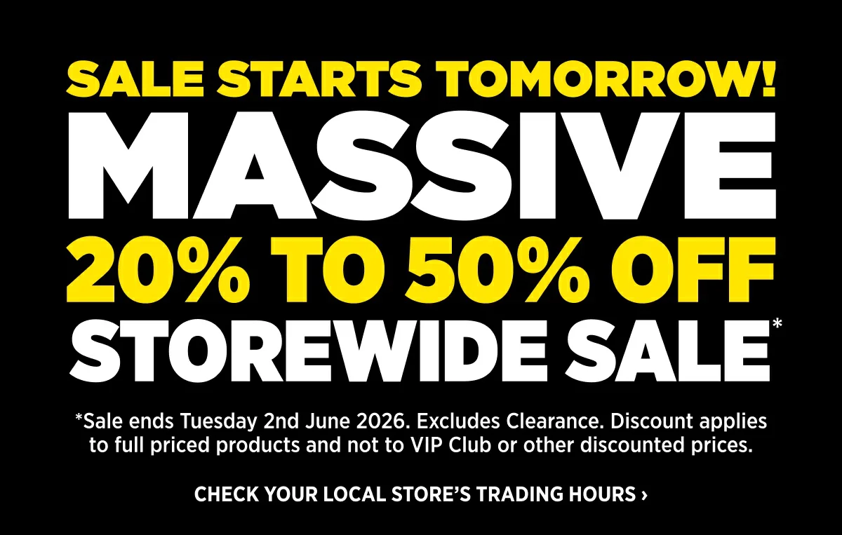 Sale Starts Tomorrow