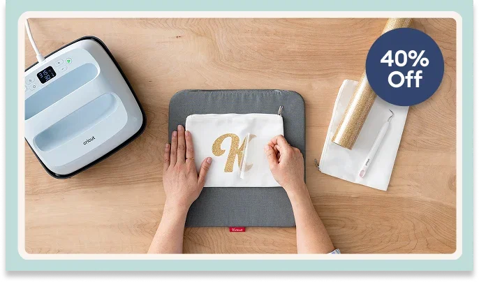 40% off iron-on, too.