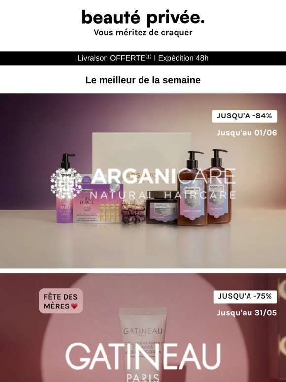 Arganicare, Gatineau, L'Oréal Paris, Mauboussin, Nivea : le meilleur de la semaine ✨