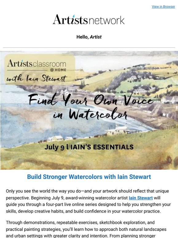 Find Your Own Voice in Watercolor with Iain Stewart