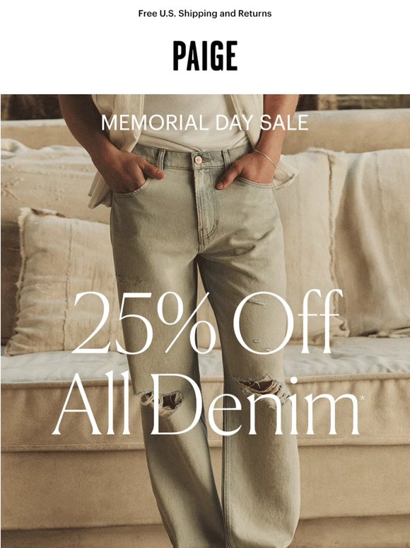 25% ALL DENIM
