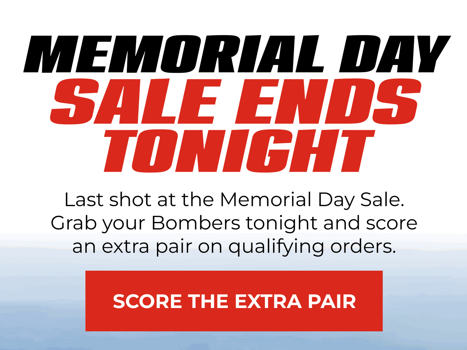 Memorial Day Sale Ends Tonight