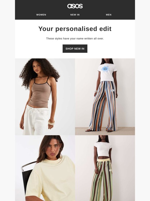 Your personalised edit
