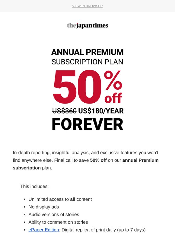 🗞️ Save 50% — offer ends today 🔚
