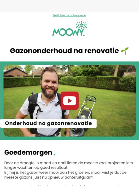 Gazononderhoud na renovatie
