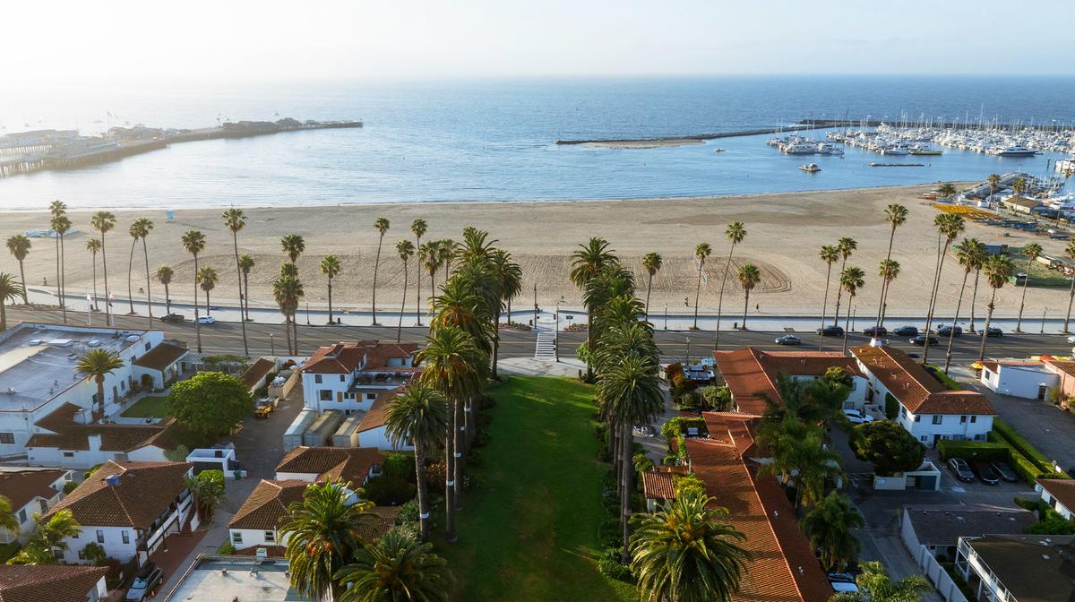 Santa Barbara Beachfront Retreat Steps from the Stern Wharf with Two Pools
