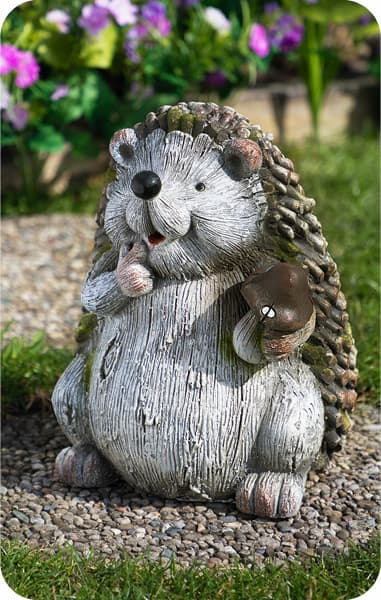 Hedgehog Garden Statue