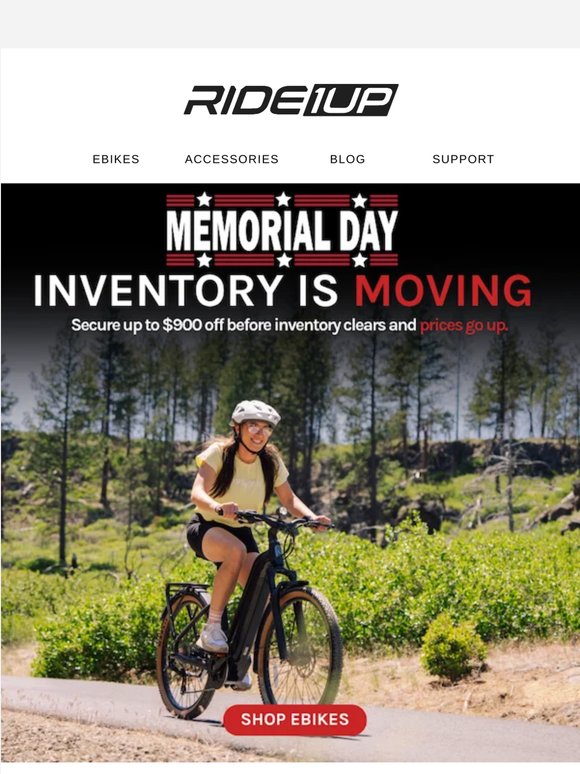 memorial day inventory is moving