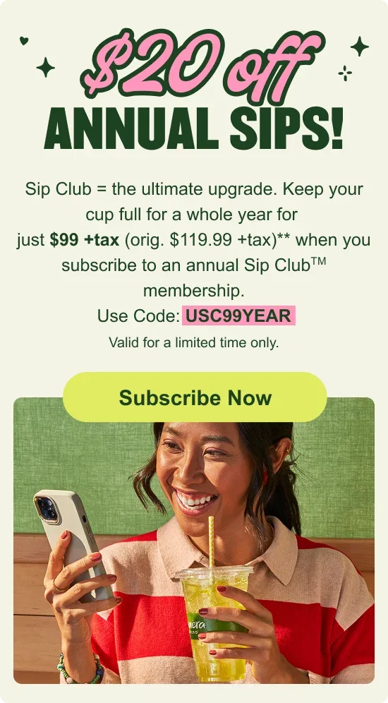 $20 off Annual Sips!