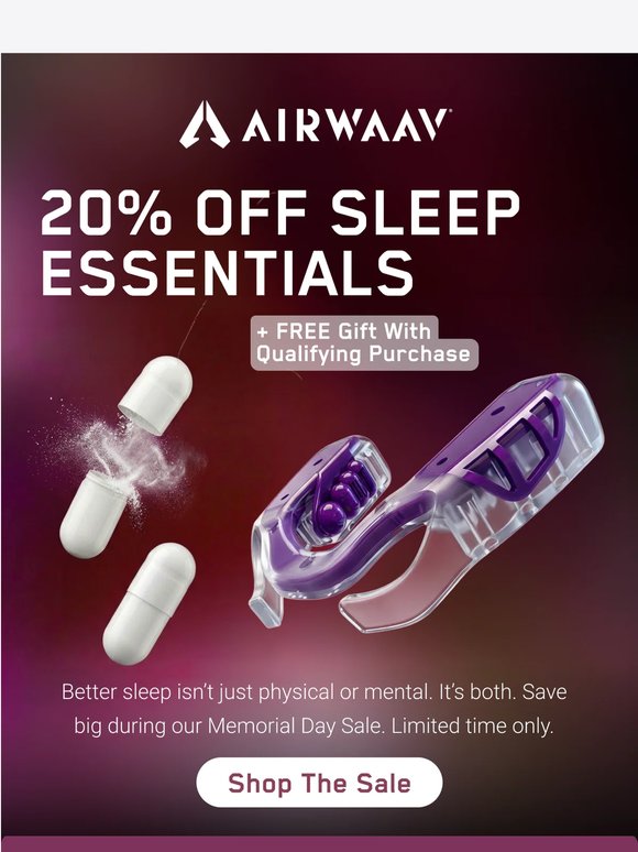 Your sleep reset is 20% off.