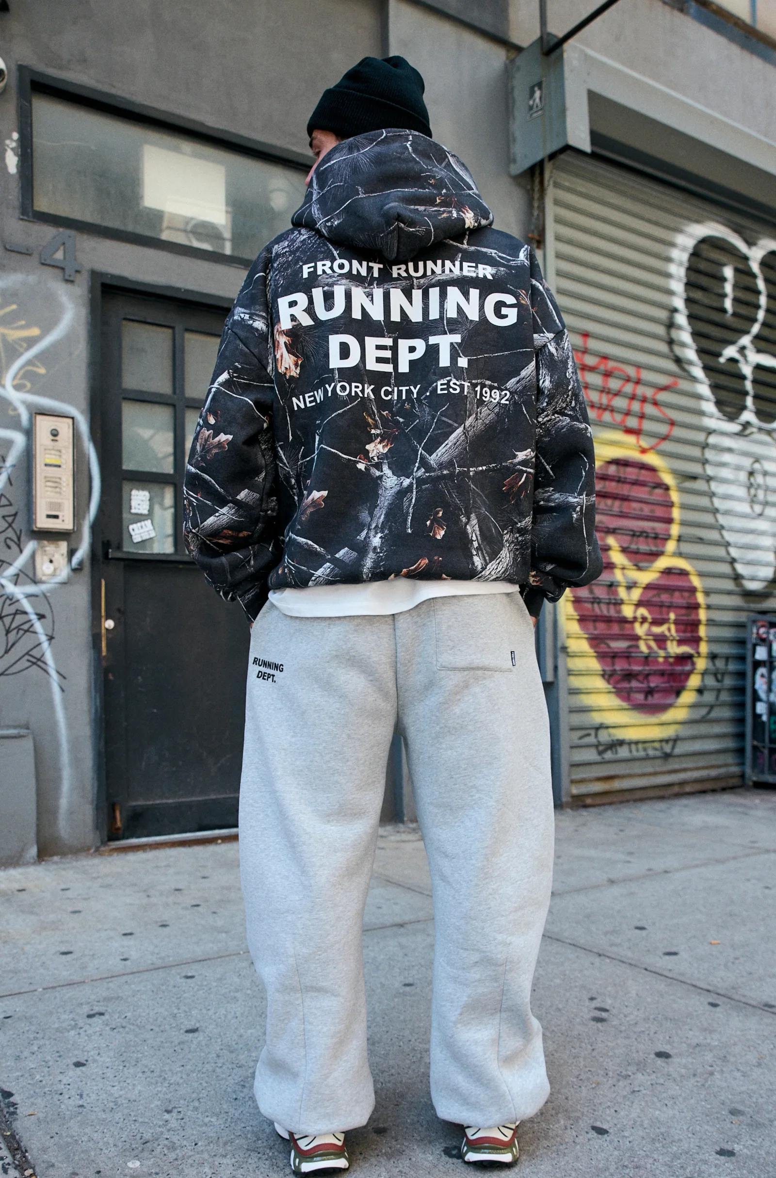 Image of Running Dept Hoodie - Night Camo
