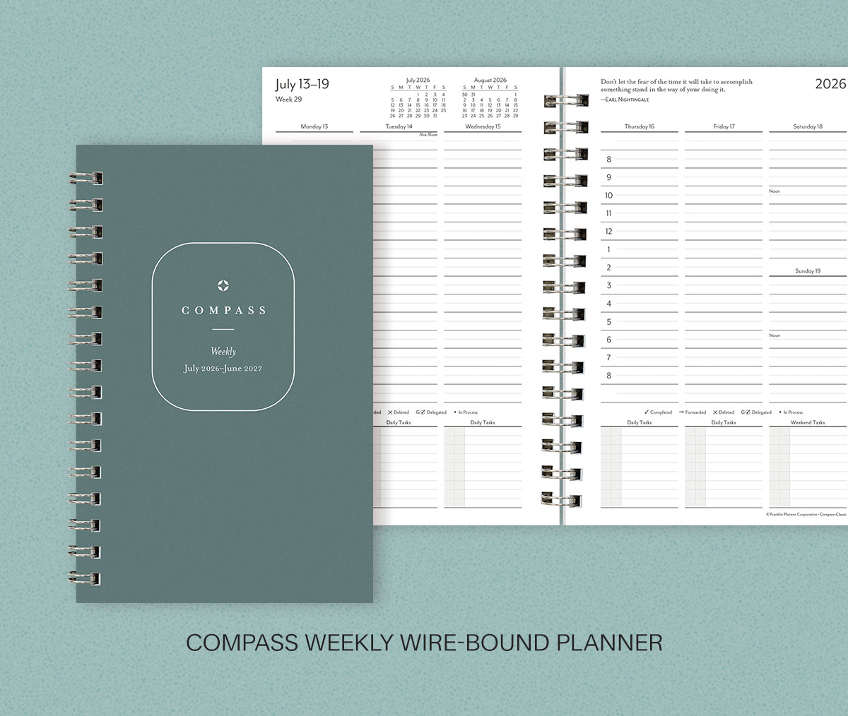 Compass Weekly Wire-bound Planner.