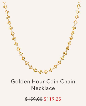 Golden Hour Coin Chain Necklace