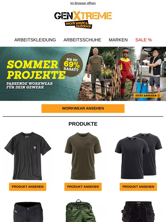 Workwear für heiße Arbeitstage