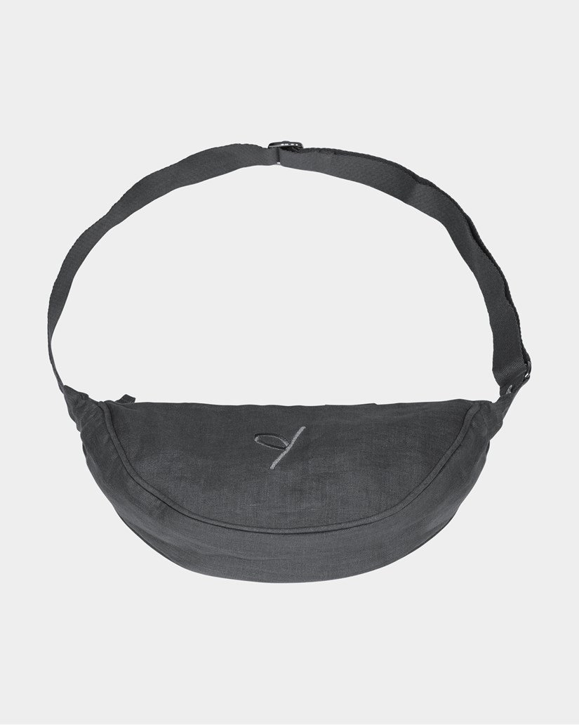 Väska Sling bag linen, Graphite grey - Yogiraj