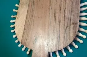 The gorgeous way she uses 41 clothespins on her empty wall