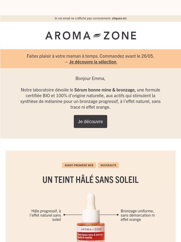 NOUVEAU : Sérum bonne mine et bronzage