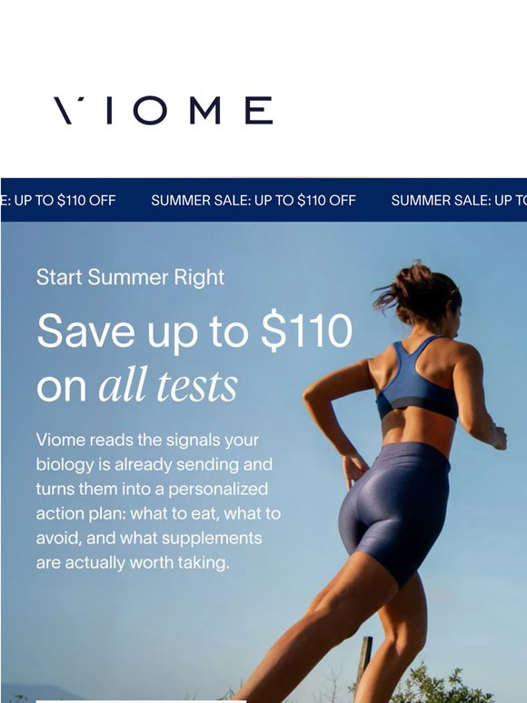 Save on the test built for YOUR biology