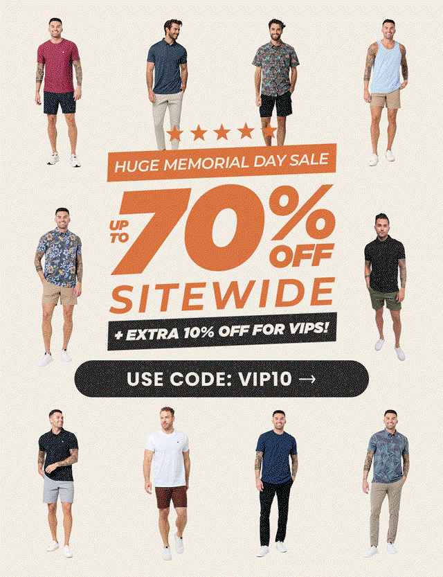 extra 10% off memorial day sale