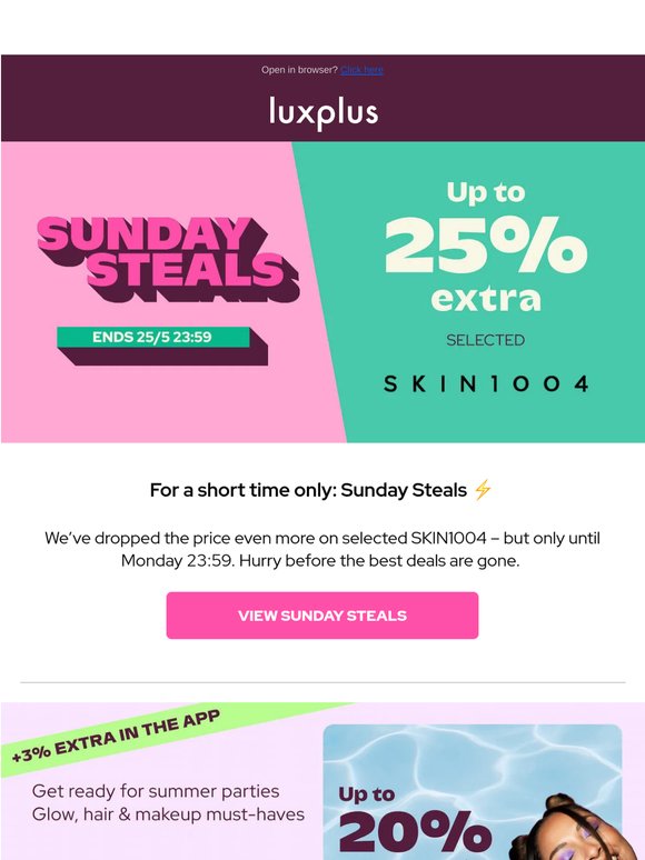 Sunday Steals ⚡️ Save extra on selected SKIN1004 – ends tomorrow