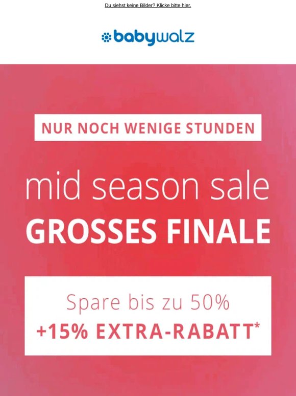 Hochwertig sparen: −50% + 15% Extra 👶